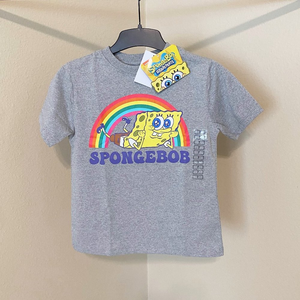 NICKELODEON - Kids SpongeBob T-shirt, Youth Size 7